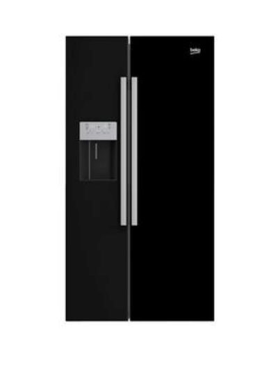 Beko Asn541B Usa-Style Fridge Freezer With Stored Water And Ice - Black Beko Asn541B Usa-Style Fridge Freezer With Stored Water And Ice - Black